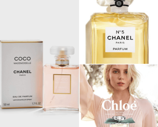perfumes cover photo collage