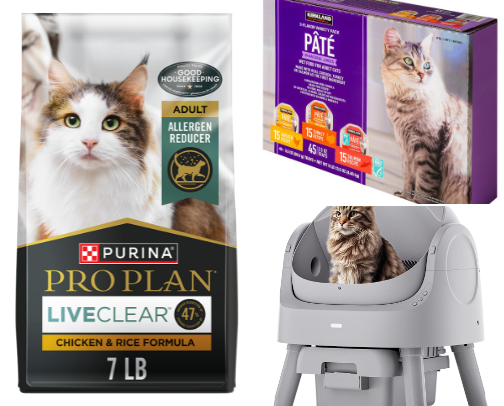 New cat parent essentials 🐈💖 cover photo collage