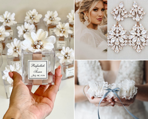 Wedding Day Glow: Beauty, Style & Details cover photo collage