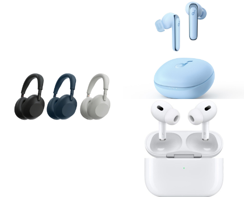 Top Noise-Cancelling Headphones/Earbuds for Deep Focus & WFH Productivity cover photo collage