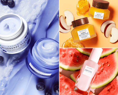 Skin care cover photo collage
