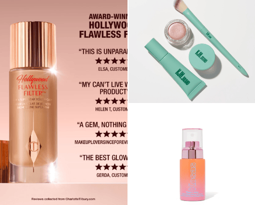 My secret to looking like a glowing goddess ✨ cover photo collage