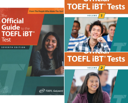PDF Free - Official Guide to the TOEFL Test, 4th Edition (Official Guide to the Toefl Ibt) study resources cover photo collage