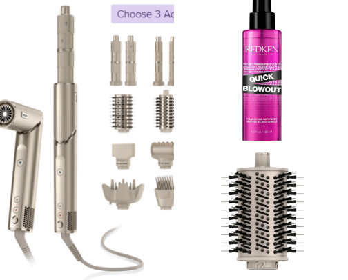 Shark FlexStyle At-Home Blowout Routine for Volume, Shine & Frizz-Free Hair cover photo collage