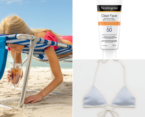 Tanning cover photo collage