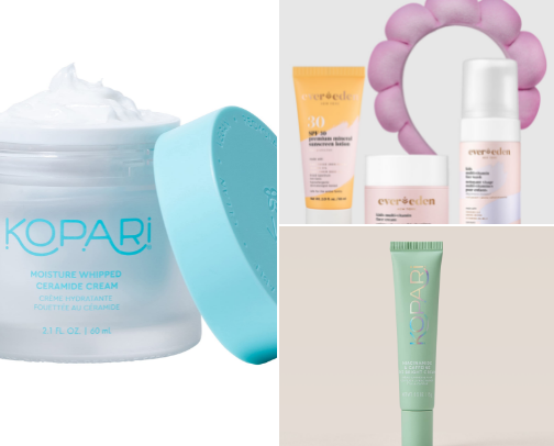 Skin care cover photo collage