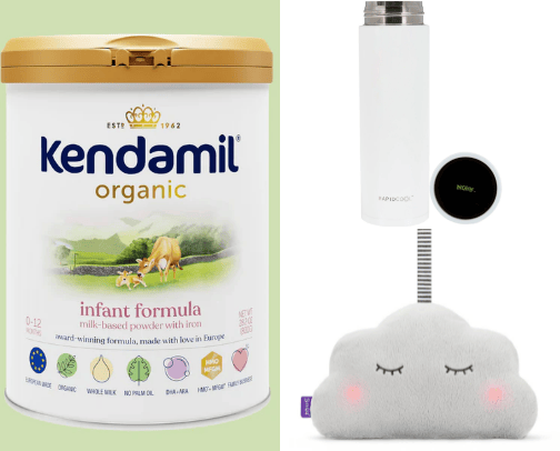 New Mum baby products cover photo collage