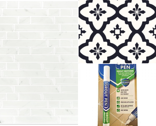 I Finally Found Peel and Stick Tiles That Made My Rental Bathroom Look Renovated cover photo collage