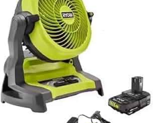 Ryobi portable fans cover photo collage