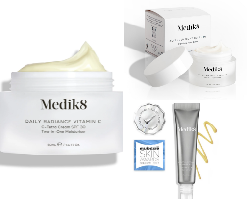 MEDIK8 | Vegan AM + PM Skincare + Body Care cover photo collage