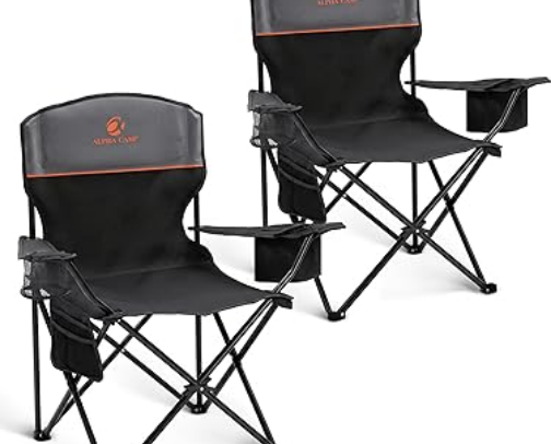 Camping chair for those who love nature. cover photo collage