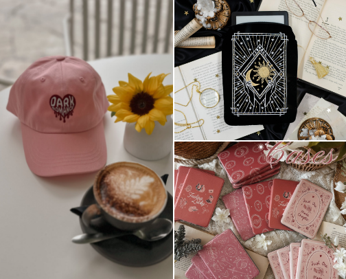 Essentials for the girlies in our reading era 📚 cover photo collage