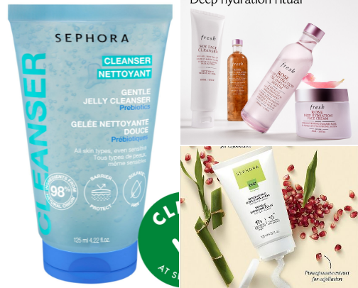 Skin care✨ cover photo collage
