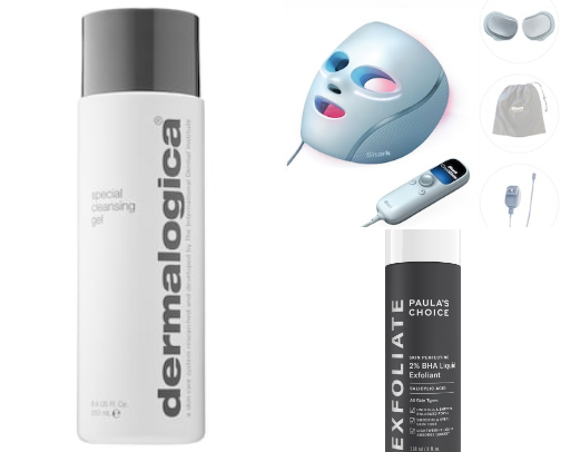 skincare cover photo collage