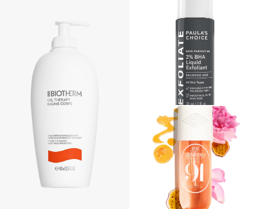 Skin and body-care cover photo collage