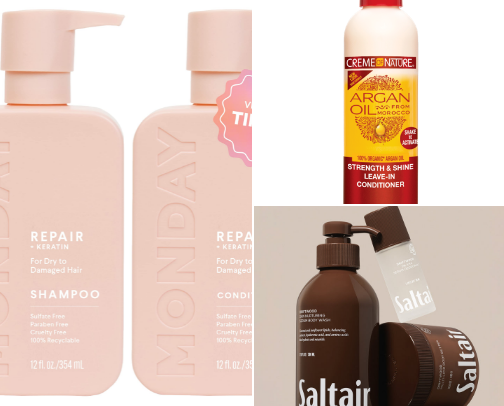 My favorite hair care products cover photo collage