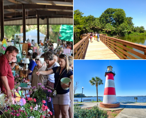 Mount Dora Day Trip Guide: Best Things to Do, Eat & See in Florida's Charming Lakeside Town cover photo collage