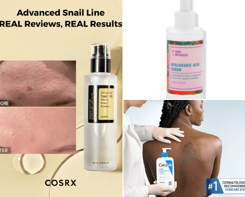 Skincare products we’re loving right now cover photo collage