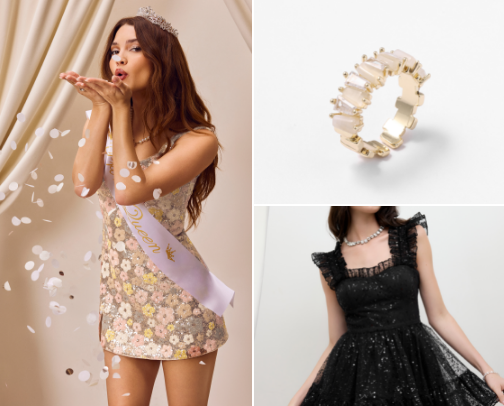 ✨ Homecoming Glow-Up: Dresses & Finishing Touches ✨ cover photo collage