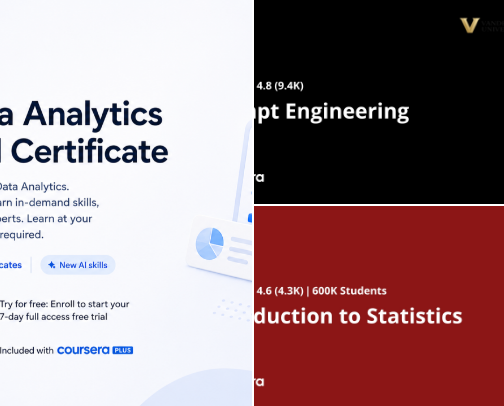 Top Online Platforms to Upskill & Switch Careers into Techinto Techew list cover photo collage