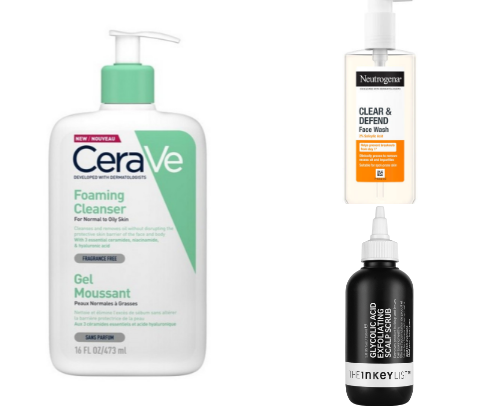 Affordable Acne Cleansers Under $15 cover photo collage
