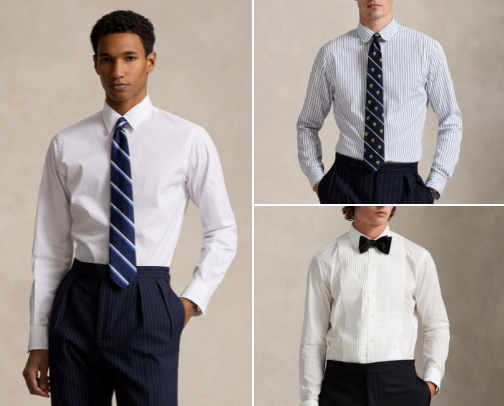 Men dress shirts cover photo collage