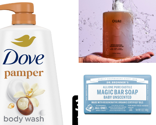 ✨Shower essentials✨ cover photo collage