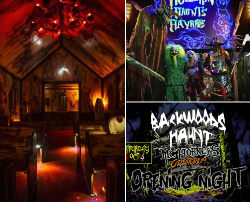 Do You Wanna See Something Scary? Haunted Houses and Trails cover photo collage