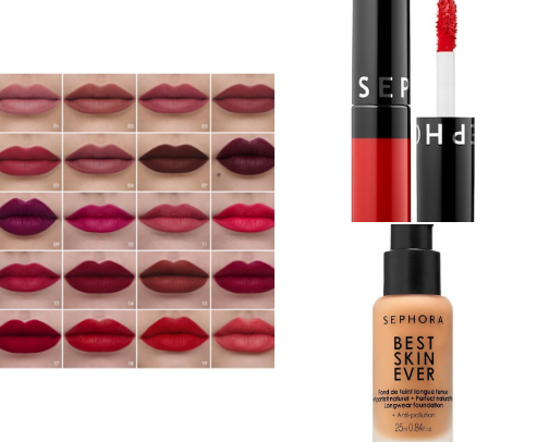 Beauty products cover photo collage
