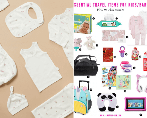 Baby travel essentials list! 💖👶 cover photo collage
