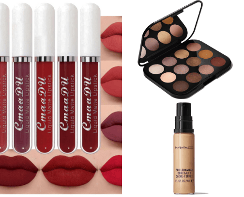 MAC cosmetics cover photo collage