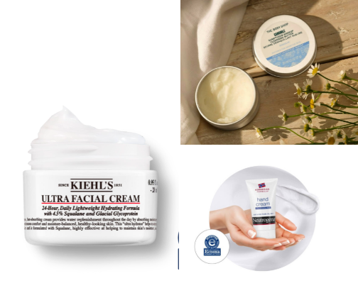 Skincare for dehydrated or sensitive skin cover photo collage