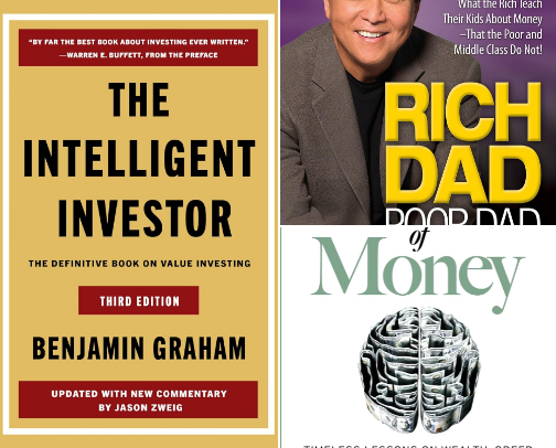 The book that you must read when you learn about investing or trading cover photo collage