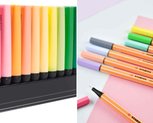 School supplies cover photo collage