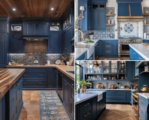 Blue Kitchen 🌊❄️ cover photo collage