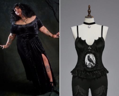 Goth Fashion For Dark Goddesses cover photo collage