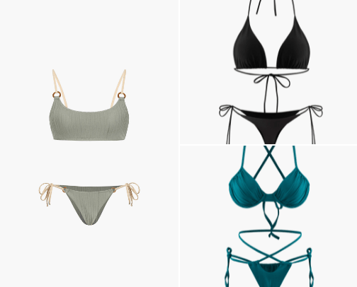 bathing suits cover photo collage