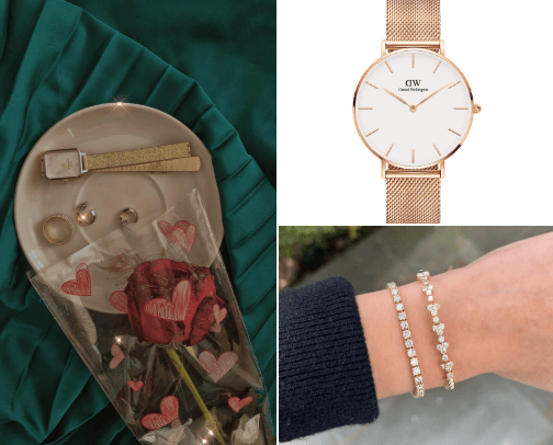 Daniel Wellington favourites + wish list cover photo collage