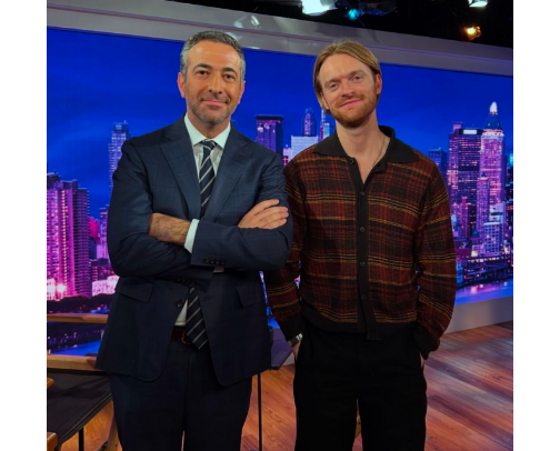 Finneas for the interview with Ari Melber cover photo collage