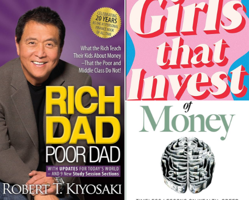 Financial literacy recs! cover photo collage