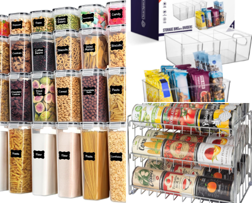 organizing products cover photo collage