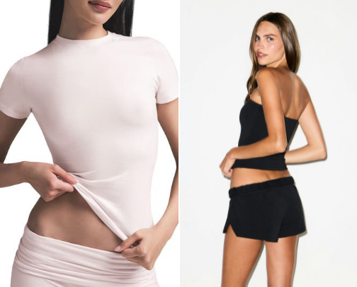 the best of the basics - everyday wear from skims, lululemon and more! cover photo collage