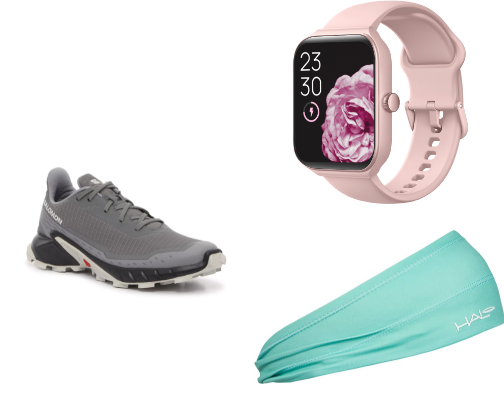 "Upgrade Your Running with the Latest Gear!" cover photo collage