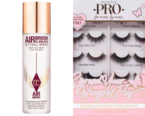 High end beauty products 🥂💄 cover photo collage