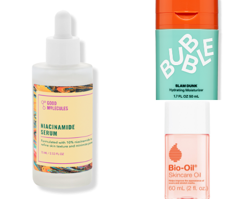 Skincare routine cover photo collage