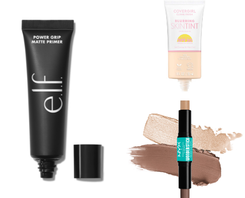 Makeup routine cover photo collage