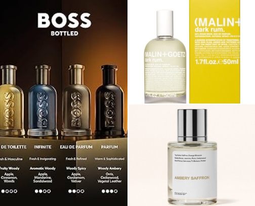 Perfume collection cover photo collage