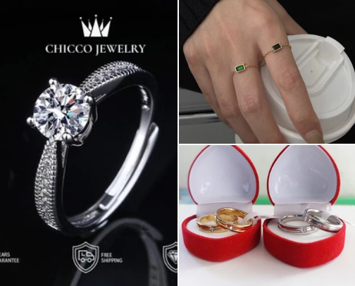 Jewelry cover photo collage