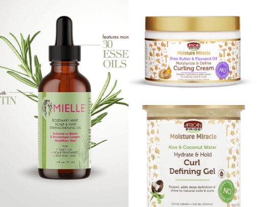 Curly Hair Products cover photo collage