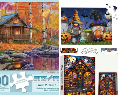 Puzzles & Pumpkin Spice cover photo collage